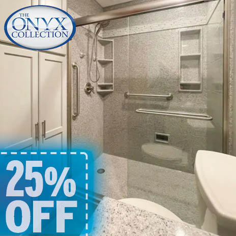 25% off Onyx Shower Surrounds