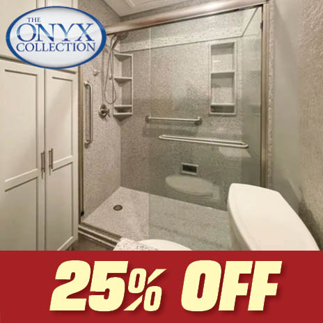 25% off Onyx Panel Shower Systems